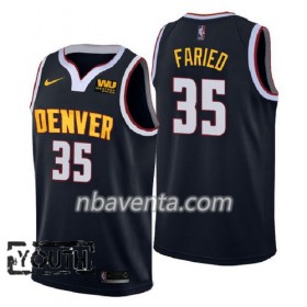 Camiseta Niños Denver Nuggets Kenneth Faried 35 2018-2019 Nike Navy Swingman